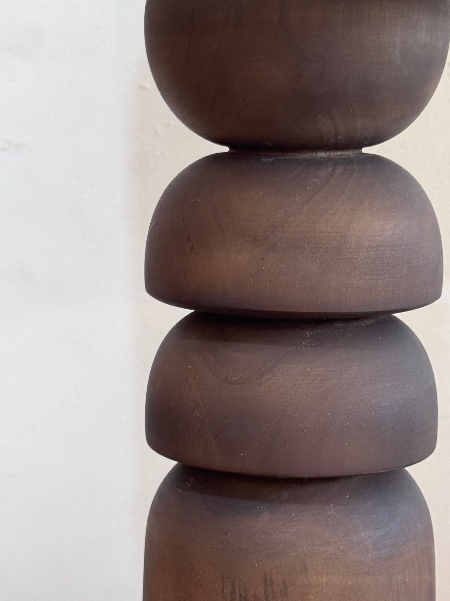 Wooden Table Lamp in Brown 'Le Kayo' - 65 cm