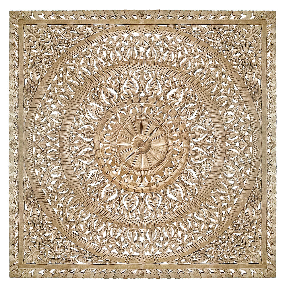 Carved Full Bed Headboard "Embun"