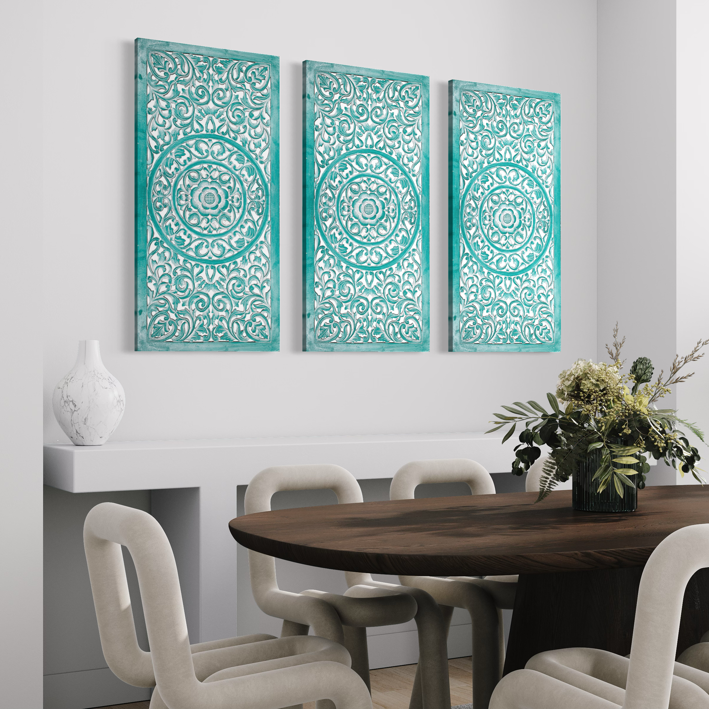 Carved Decorative Panel "Saffron" - 100 cm