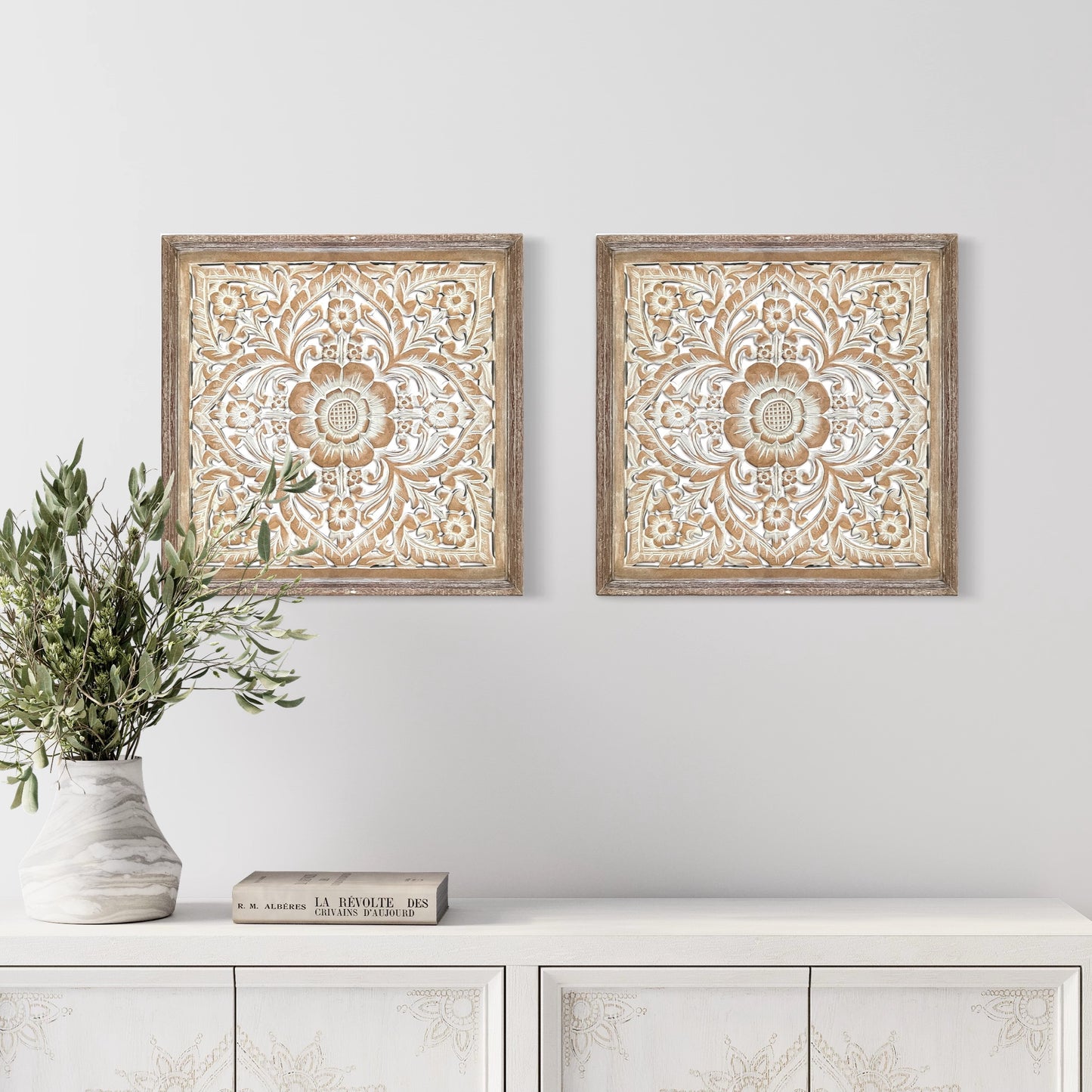 Carved Decorative Panel "Nusa" - 50 cm