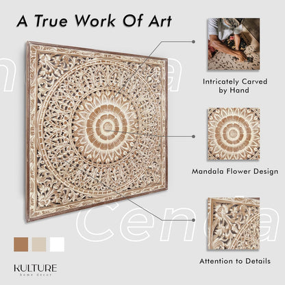 Large Decorative Panel "Cendana" 43x43 inches