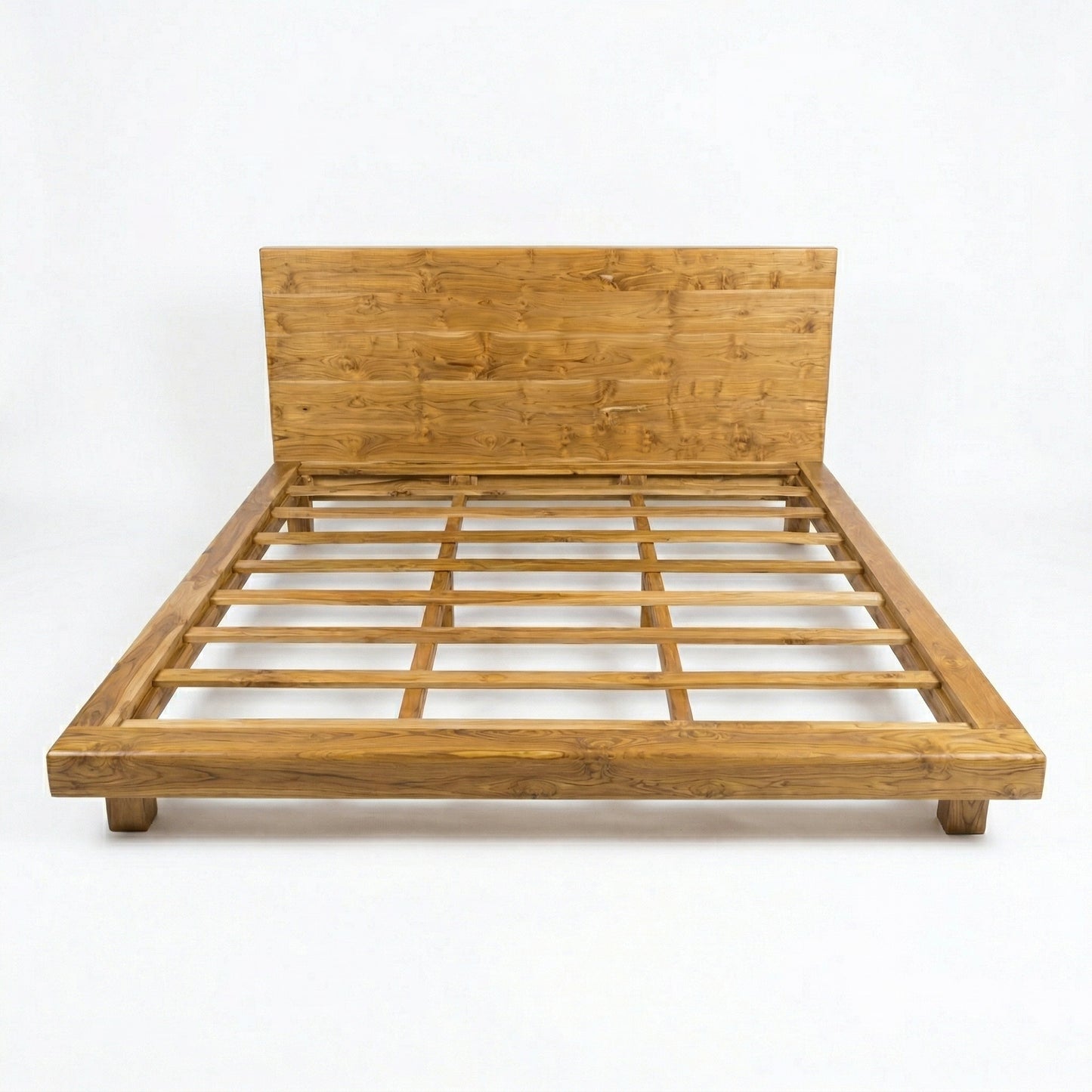 Teak Wooden Bed Frame "Kanav" - King Size