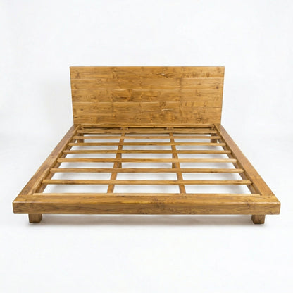 Teak Wooden Bed Frame "Kanav" - King Size