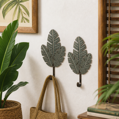 Brass Carved Hanger - Clover