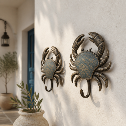 Brass Carved Hanger - Crab