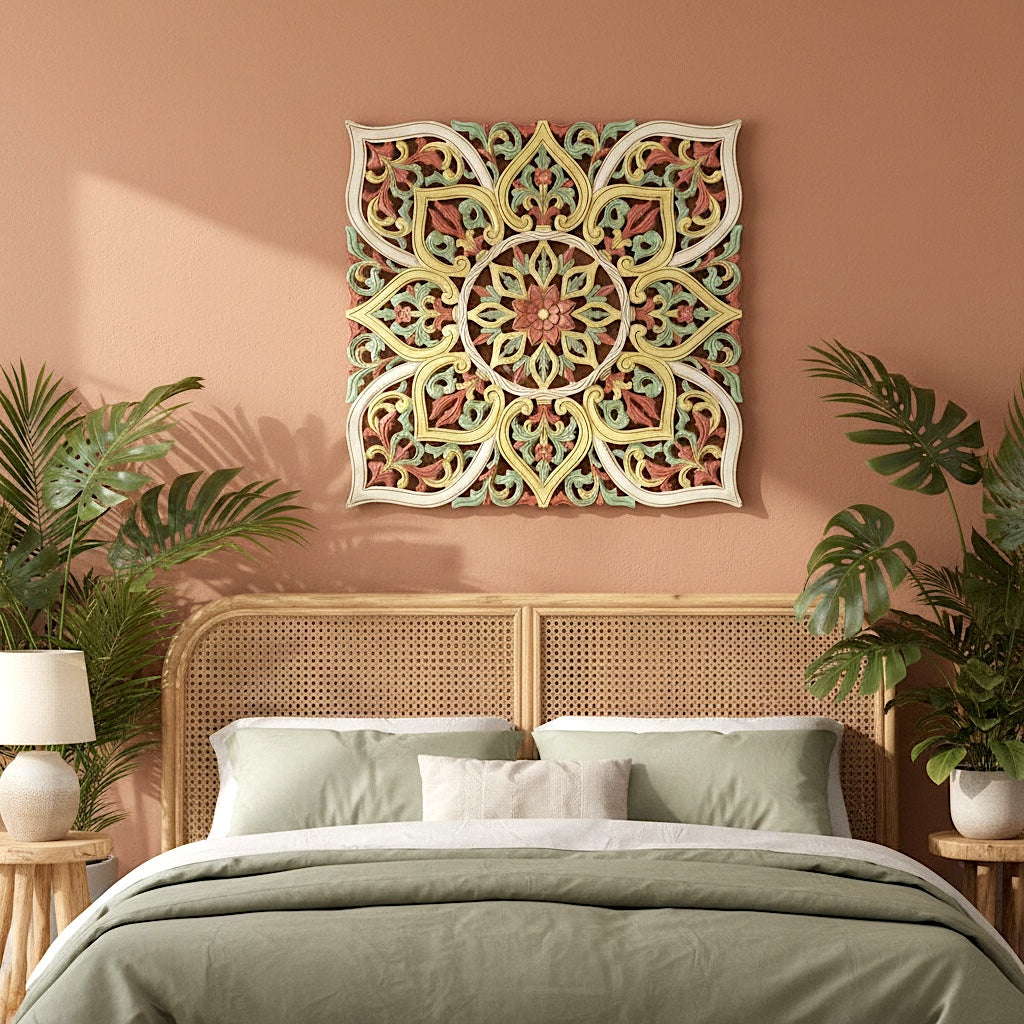 Carved Decorative Panel "Impian" - 80 cm