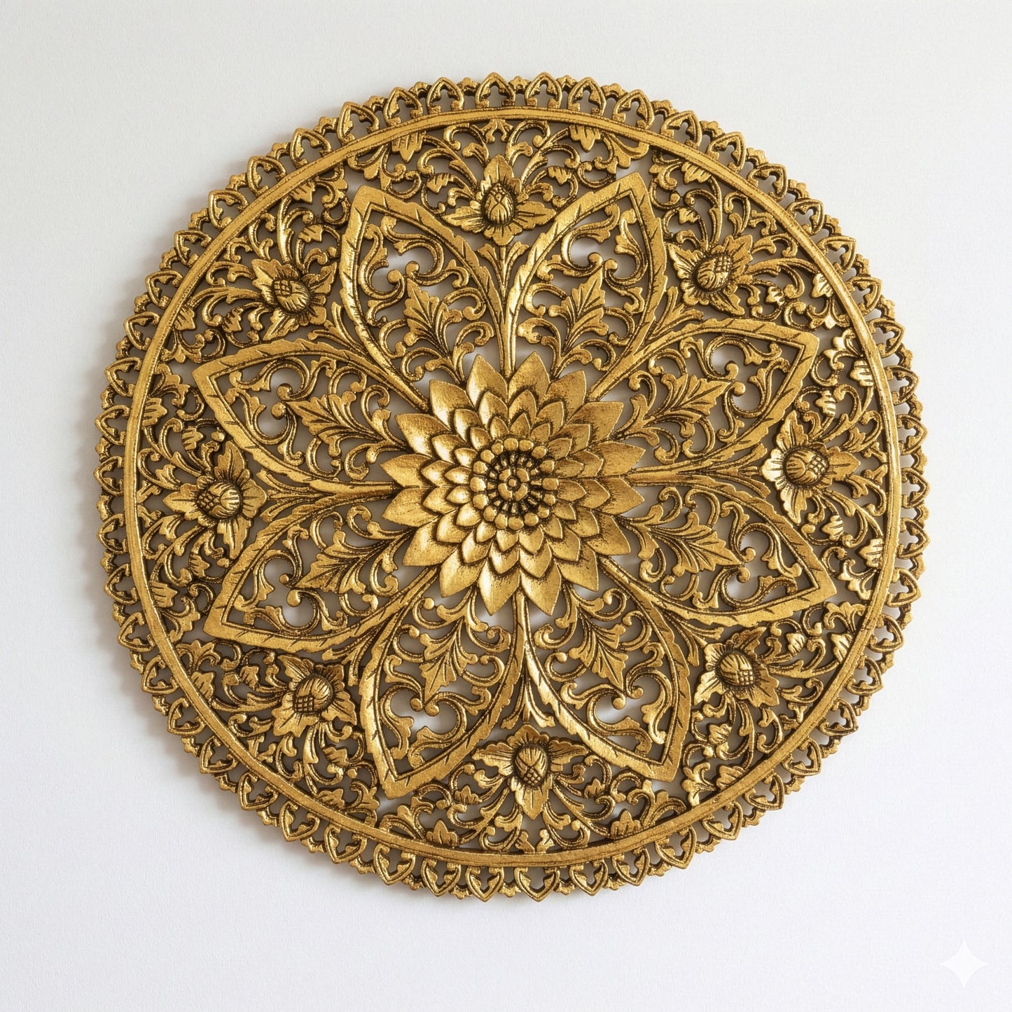 Carved Decorative Mandala "Kejayaan" - 80 cm