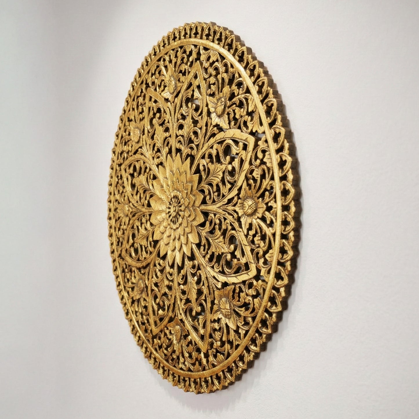 Carved Decorative Mandala "Kejayaan" - 80 cm