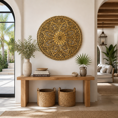 Carved Decorative Mandala "Kejayaan" - 80 cm