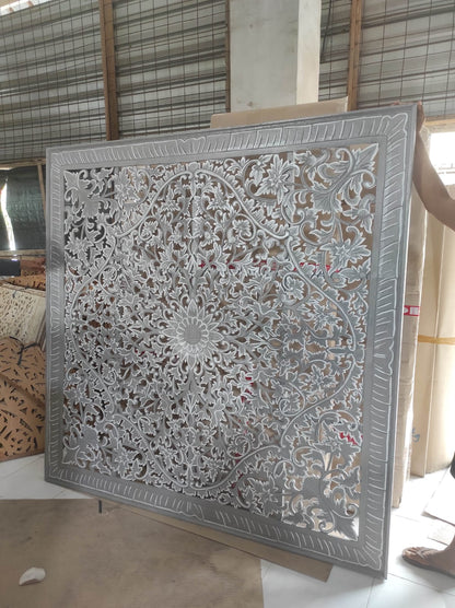 Carved Bed Headboard "Suksema"