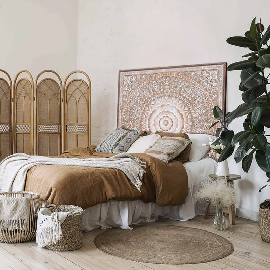 Carved Bed Headboard "Cendana"