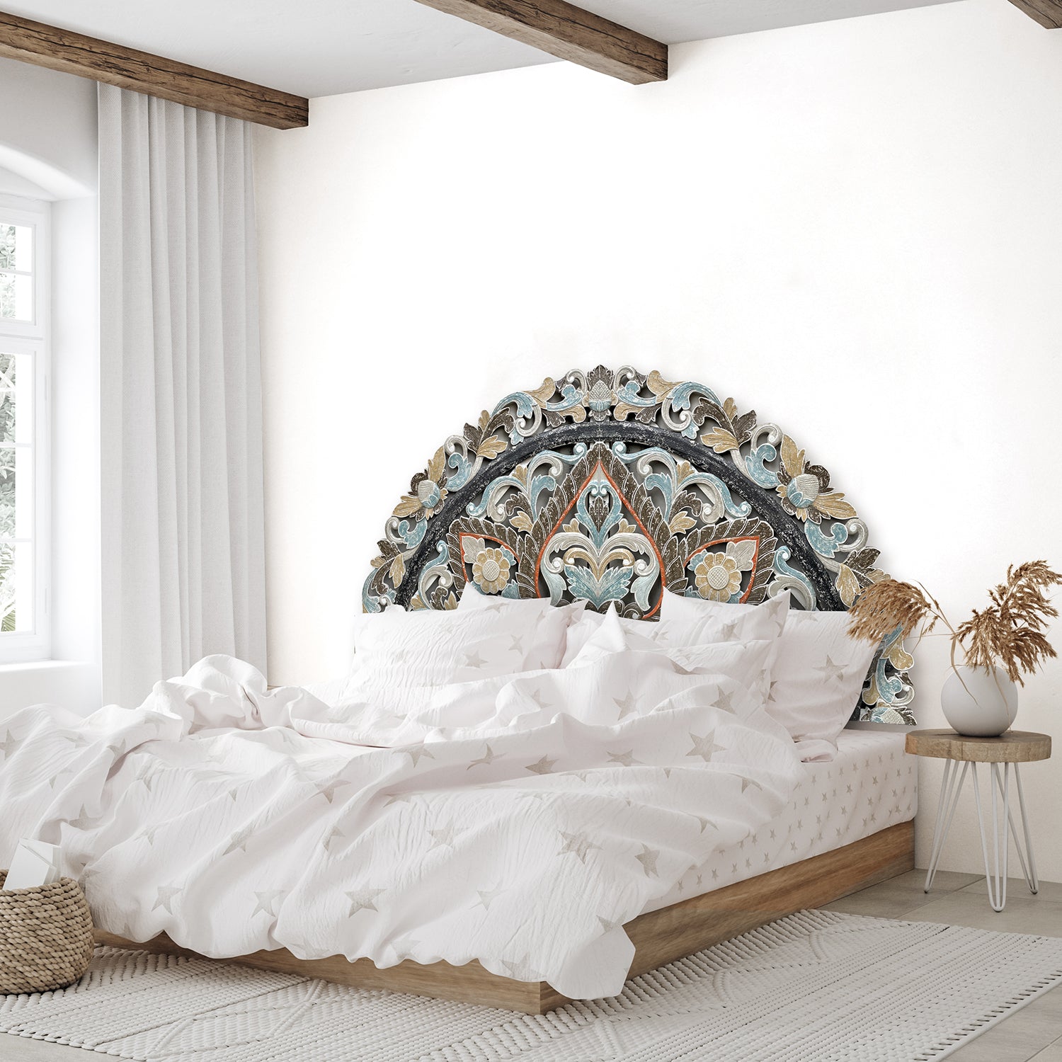 Half moon store headboard