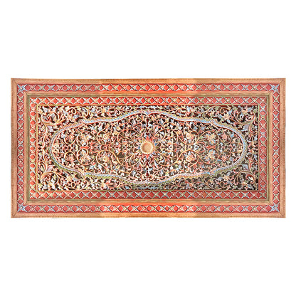 Carved Decorative Panel "Jimbaran" - Multicolor Red - 180 x 75 cm