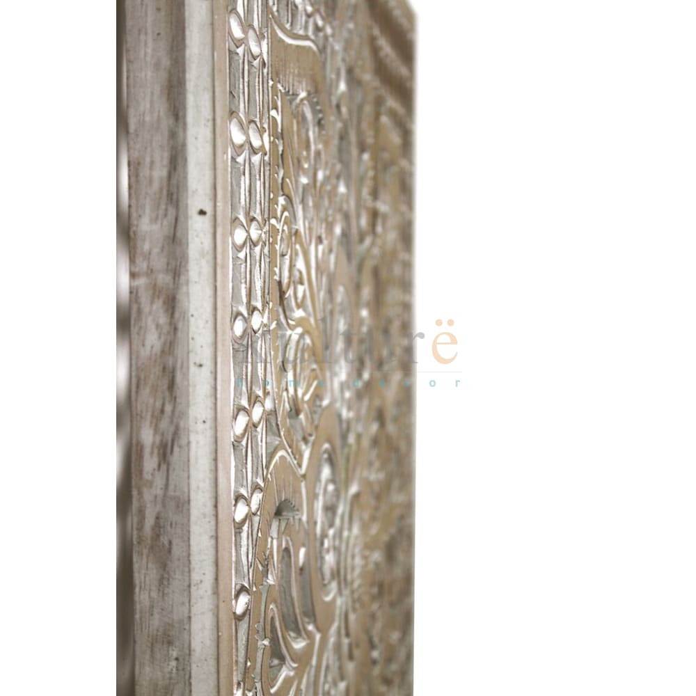 Bed Headboard Carved Medit - Antic-wash EXP