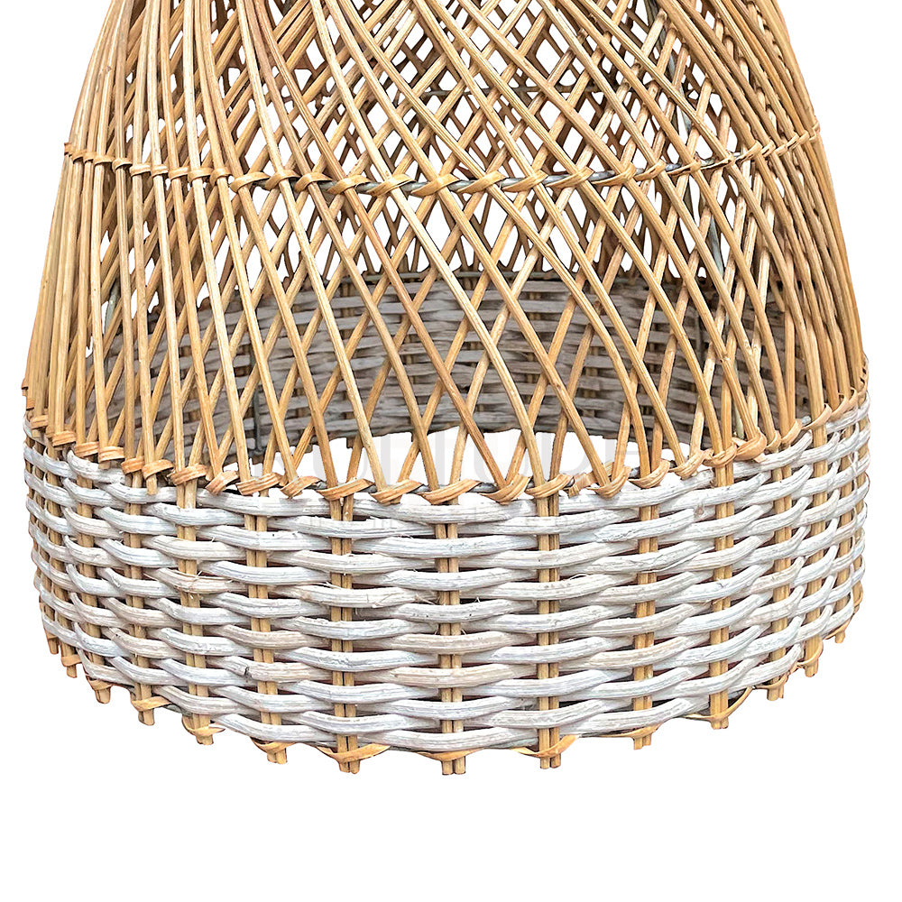 rattan pendant hang lamp shades nusa dua bali design hand carved hand made home decorative house furniture wood material