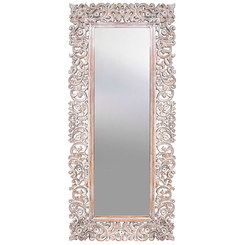 Imported Hand crafted solid popular wood mirror